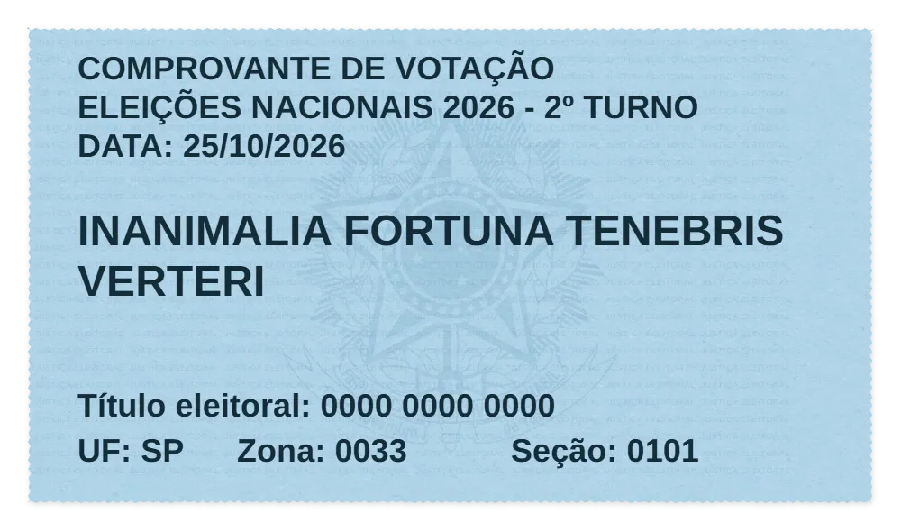 Comprovante de Voto