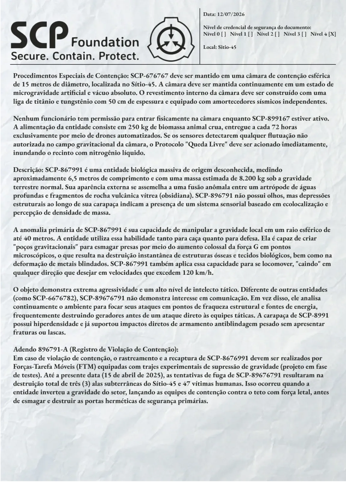 Relatorio da Fundação